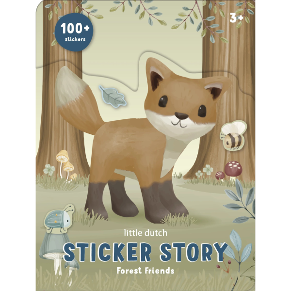 Little Dutch: książeczka z naklejkami Forest Friends