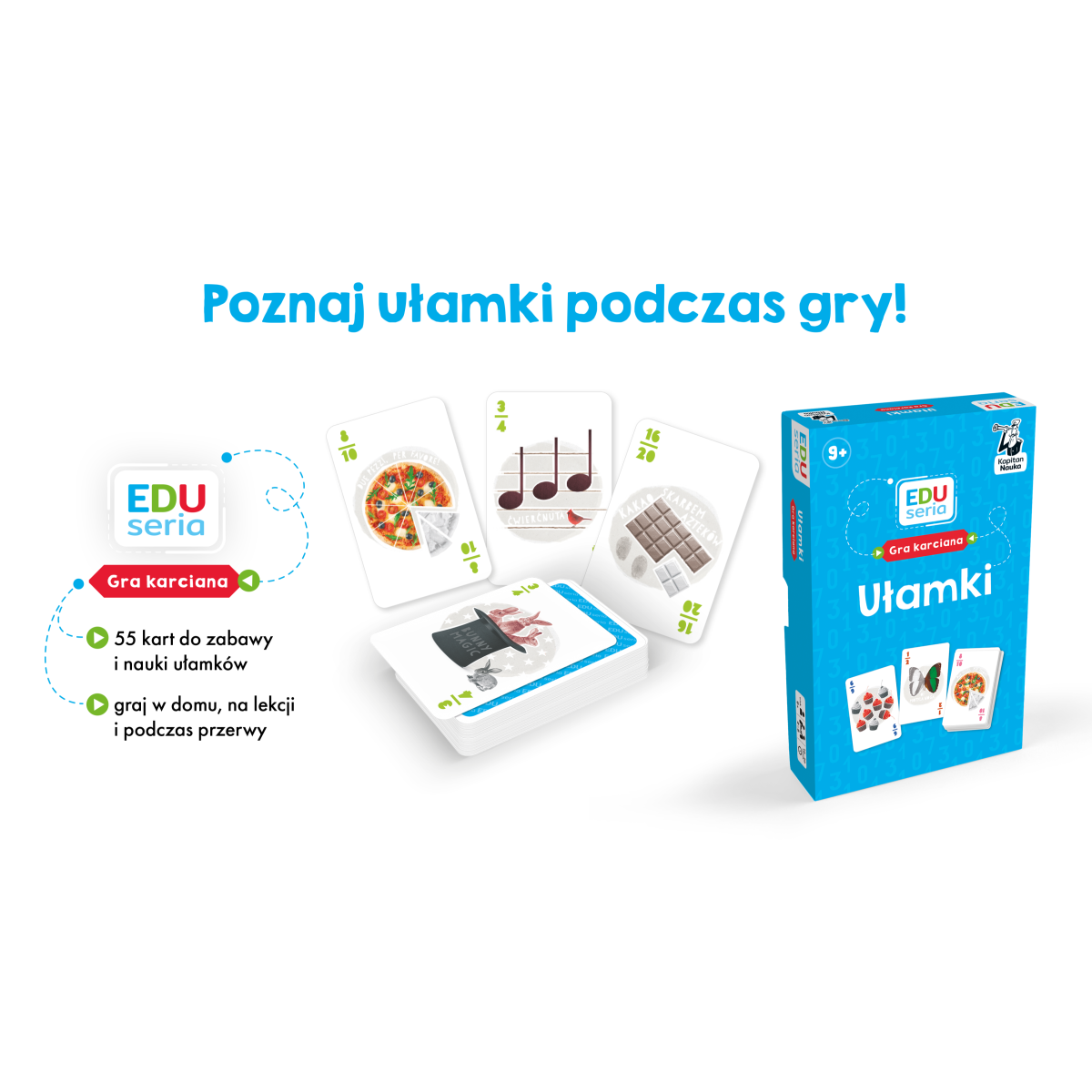 Kapitan Nauka: gra karciana Ułamki EDUseria - obrazek 2