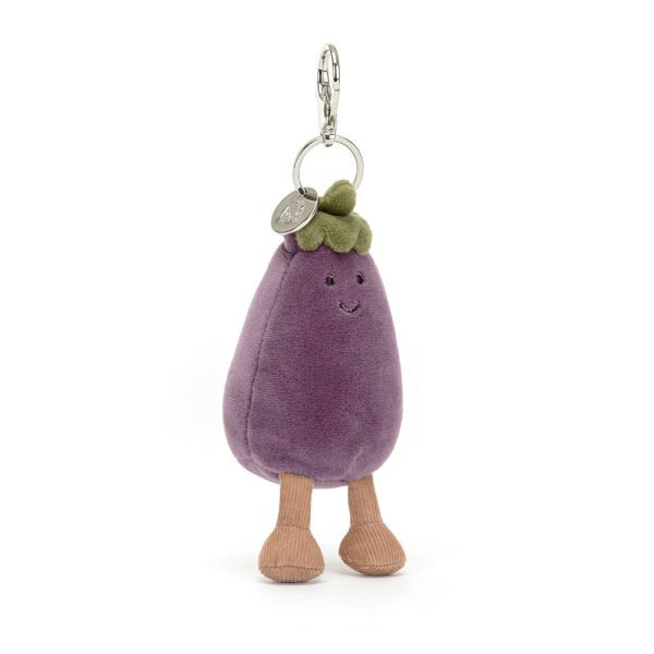 Jellycat: breloczek zabawny bakłażan 12 cm