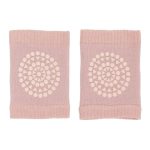 GoBabyGo: antypoślizgowe nakolanniki do raczkowania Dusty Rose