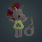 Lilliputiens: zawieszka do smoczka świecąca w ciemności nocny mini przyjaciel Jednorożec Lena 0 m+ - obrazek 2
