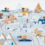 Janod: drewniany pojazd samochód weterynarza Góry Cross Roads 12m+ - obrazek 2