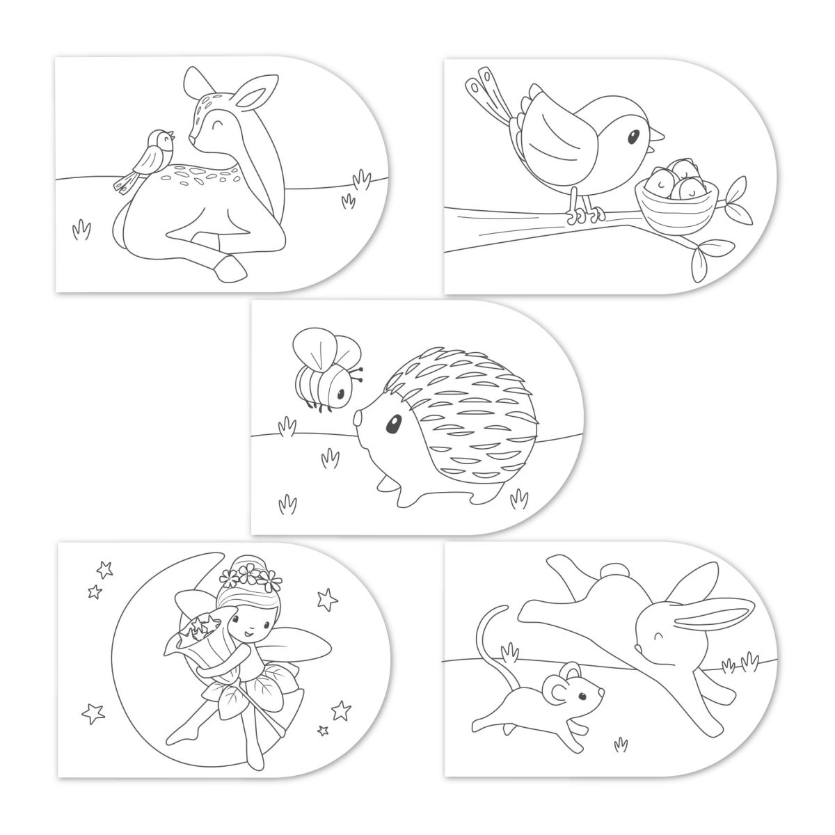 Little Dutch: kolorowanka z farbami akwarelowymi Fairy Garden - obrazek 2