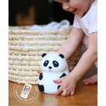 Rabbit & Friends: Panda Lampka Silikonowa z Pilotem Biała - obrazek 2