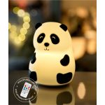 Rabbit & Friends: Panda Lampka Silikonowa z Pilotem Biała - obrazek 3