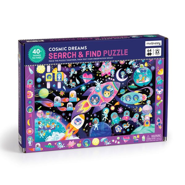 Mudpuppy: puzzle obserwacyjne kosmiczne marzenia 64 el. 4+
