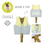 LASSIG: Kamizelka do pływania dla dzieci Splash & Fun blue/lime 15-30KG - obrazek 2
