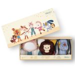 Lilliputiens: zestaw rozwijający zmysły multisensoryczny Piesek Jules 0 m+