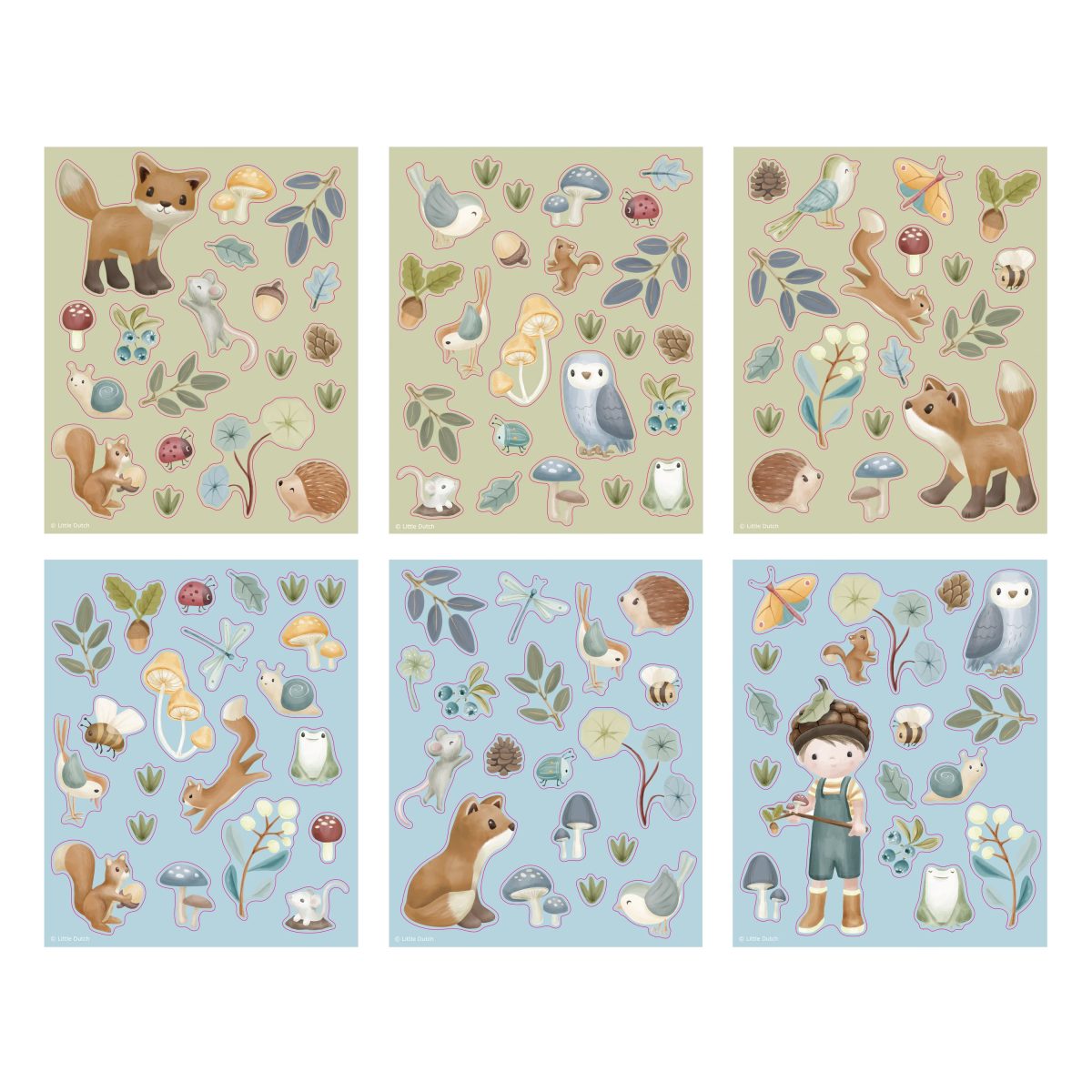 sticker-set-story-forest-friends-product-126619-2 Little Dutch: książeczka z naklejkami Forest Friends - obrazek 2