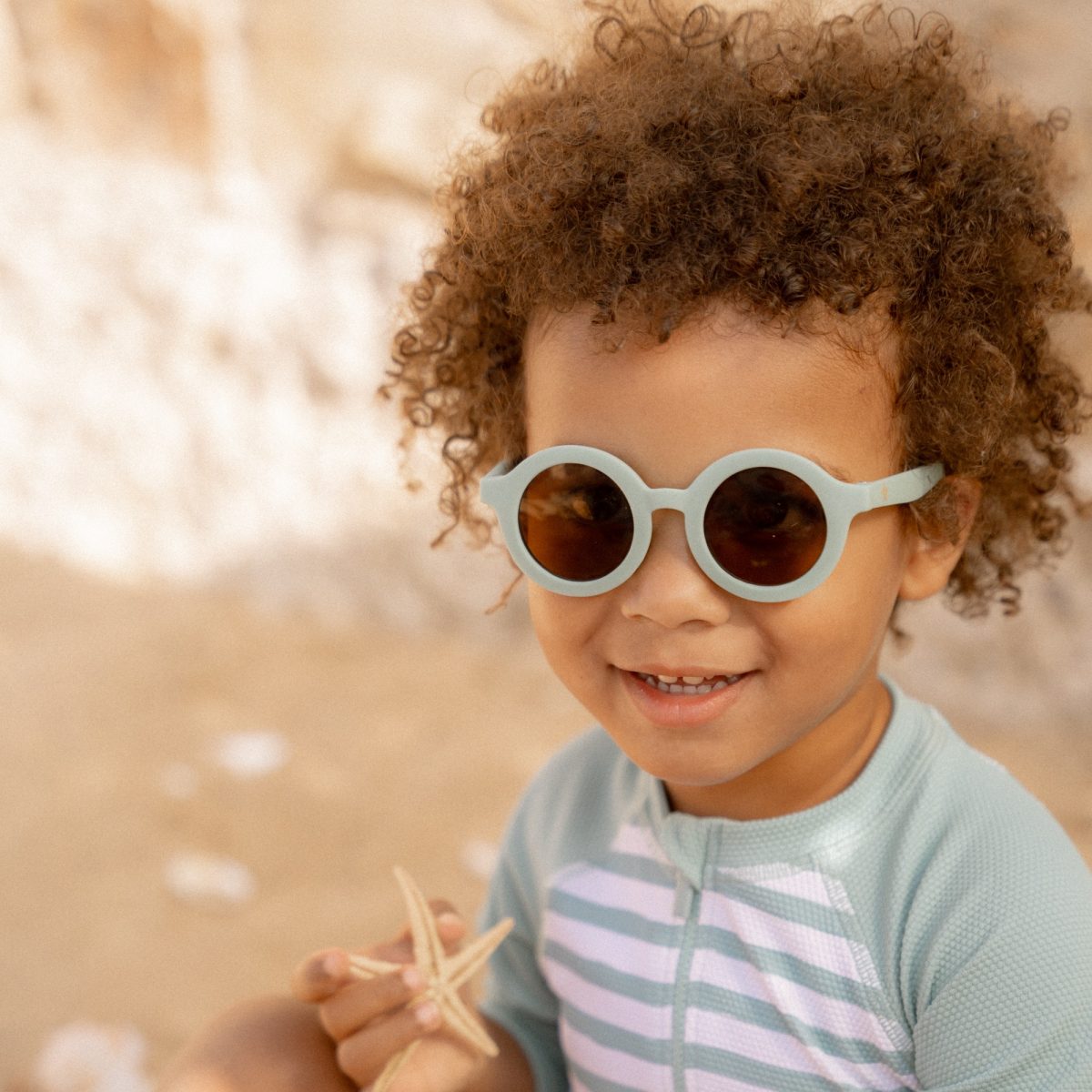 Little Dutch: okulary przeciwsłoneczne dla dzieci okrągłe Green - obrazek 2