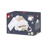 Janod: drewniana szkatułka na biżuterię z lusterkiem, naszyjnikiem i bransoletką Jednorożce 3+ - obrazek 4