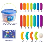 mideer: zestaw magnetycznych pałeczek konstrukcyjnych (60 elementów) - obrazek 5