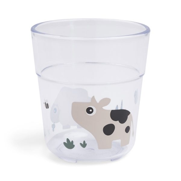 Done by Deer Kubek dla Dziecka Glass L 220ml Tiny Farm Sand