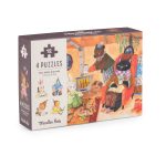 Moulin Roty: Puzzle 4 x 12 el. LES MINOUCHKAS