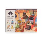 Moulin Roty: Puzzle 4 x 12 el. LES MINOUCHKAS - obrazek 7