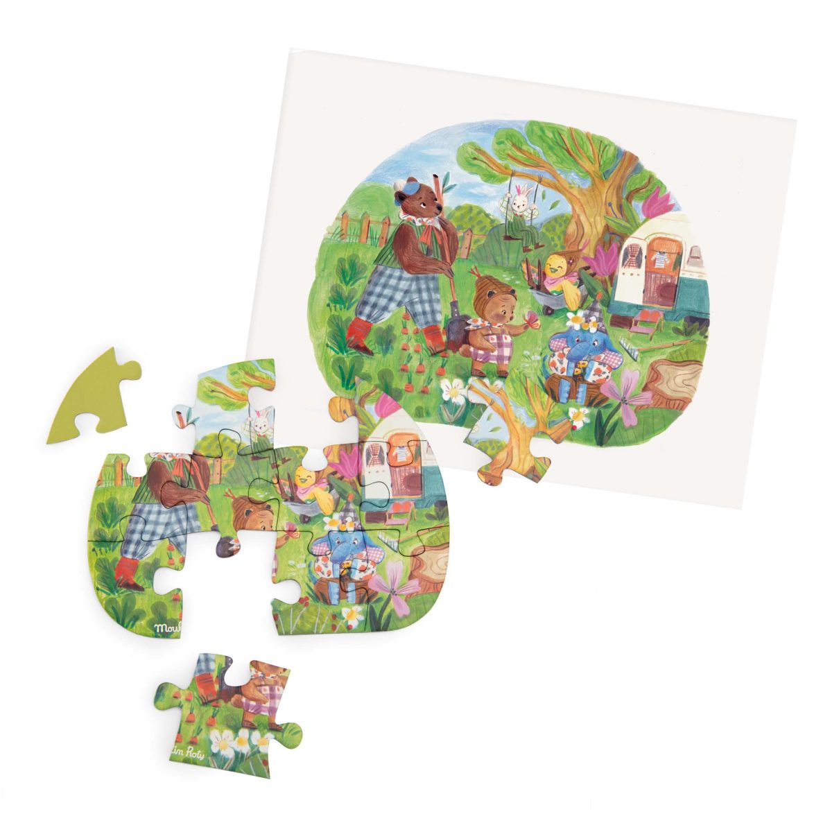 681440_7 Moulin Roty: Puzzle 4 x 12 el. LES MINOUCHKAS - obrazek 4