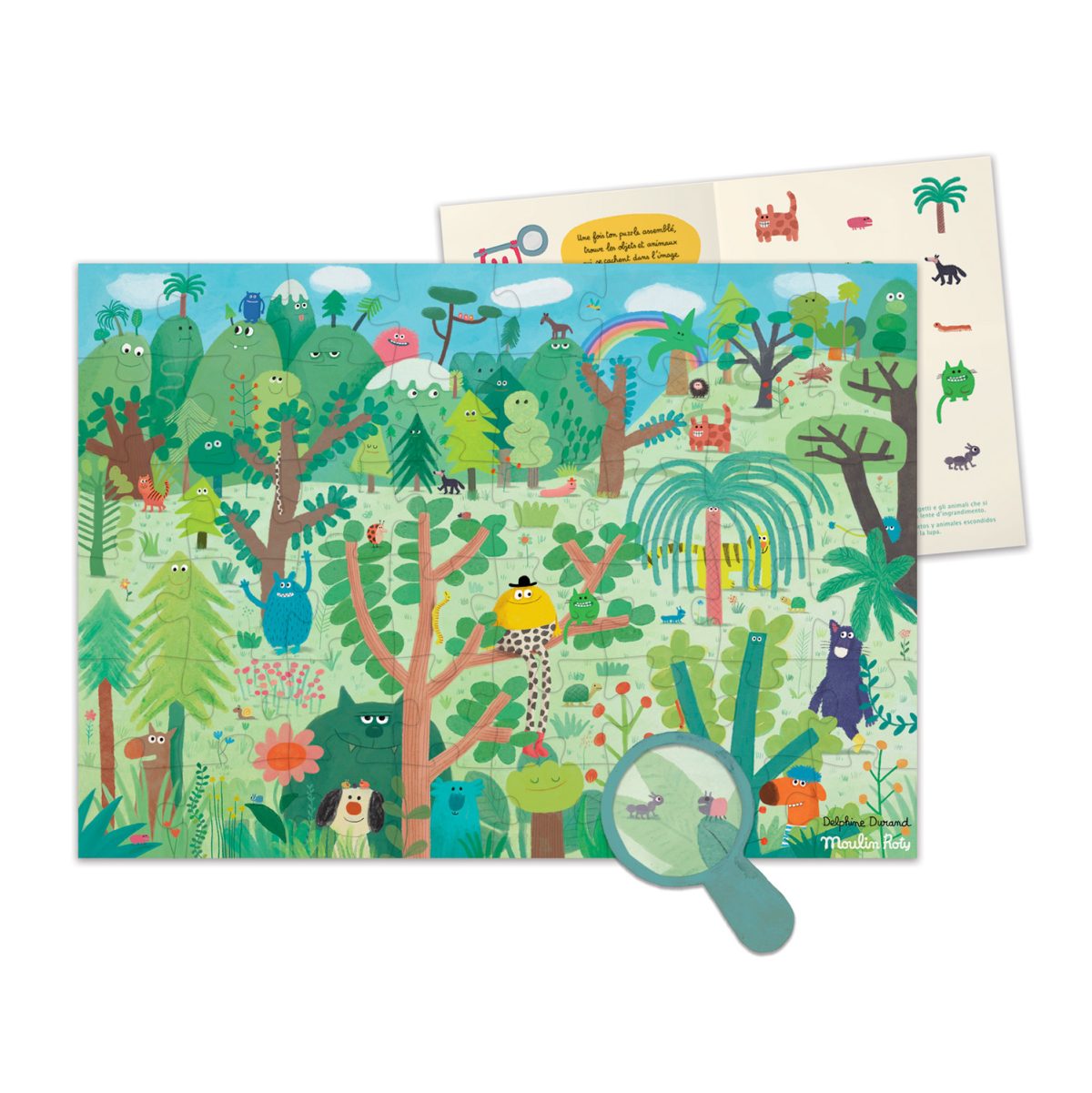 716440_2 Moulin Roty: Puzzle KRAINA CZARÓW 48 el. / LES SCHMOUKS - obrazek 3