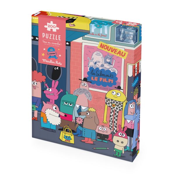 Moulin Roty: Puzzle WYJŚCIE DO KINA 200 el. / LES SCHMOUKS