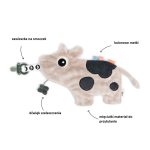 Done by Deer Kocyk Przytulanka dla Niemowlaka Krówka Dotti Sand - obrazek 3