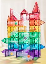 mideer: klocki magnetyczne z kulkami tor kulkowy (100 elementów) - obrazek 2