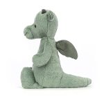 JellyCat: Smok Miętowo-Szary 31 cm - obrazek 4