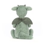 JellyCat: Smok Miętowo-Szary 31 cm - obrazek 3