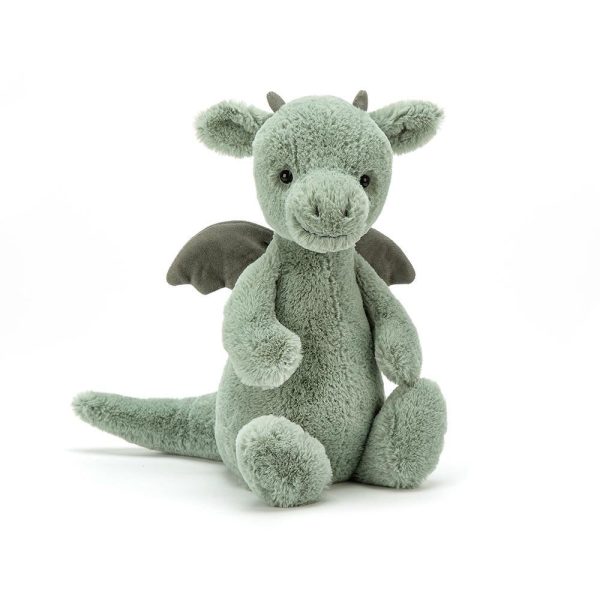 JellyCat: Smok Miętowo-Szary 31 cm