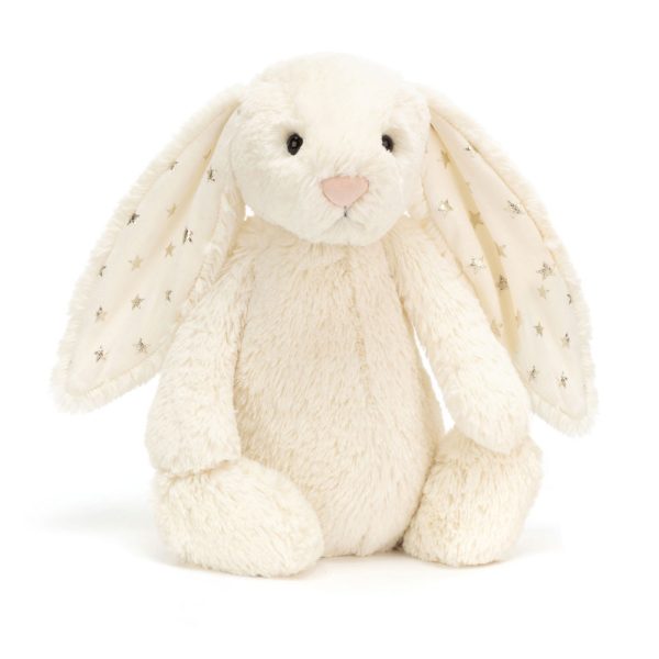 JellyCat: Królik Gwiazdkowe Uszy kremowy 31cm / Twinkle