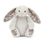 Jellycat: Króliczek Srebrny z Kwiecistymi Uszami Bloom 18 cm - obrazek 3