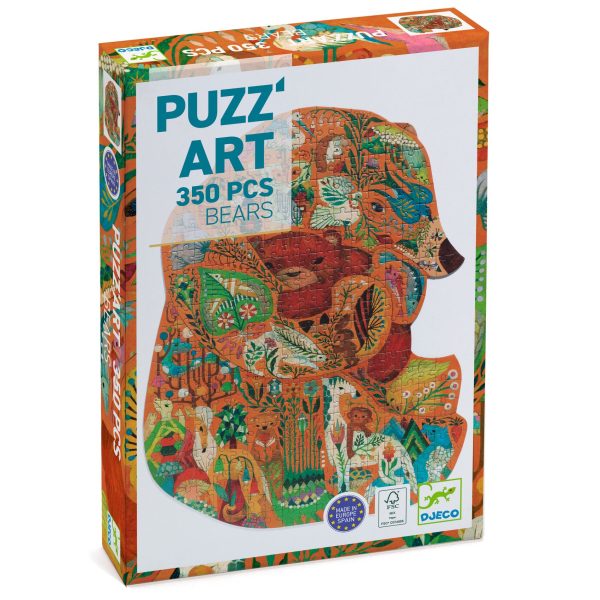 Djeco: Puzzle artystyczne NIEDŹWIADKI 350 el.
