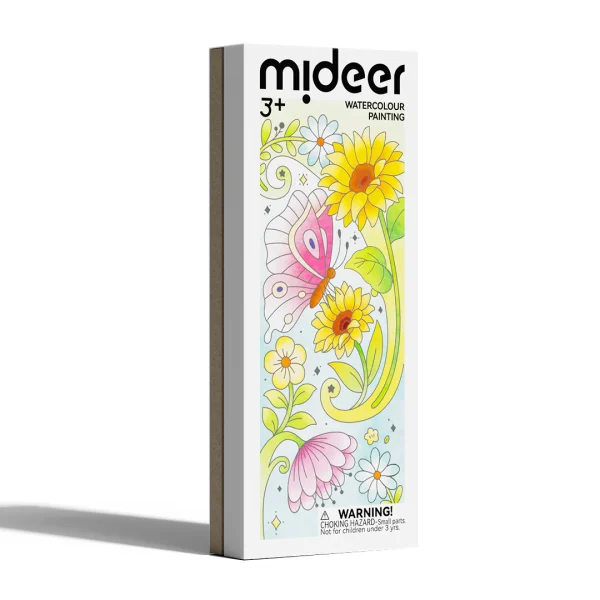 mideer: kolorowanka akwarelowa - kwiaty