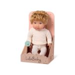 LullaBaby: Lalka NIEMOWLĘ – CHŁOPIEC BLONDYN z WŁOSAMI, ze smoczkiem - obrazek 4