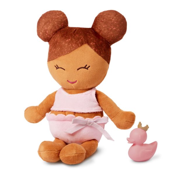 LullaBaby: lalka przytulanka DO KĄPIELI – szatynka