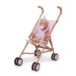 LullaBaby: Lalka NIEMOWLĘ ze smoczkiem, w sukience i opasce - obrazek 5