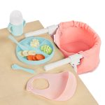 LullaBaby: Zestaw do karmienia lalki, z FOTELIKIEM przypinanym do blatu - obrazek 5