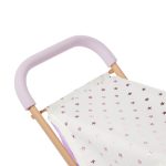 LullaBaby: zestaw dla lalki NIEMOWLAKA – krzesełko do karmienia, kojec i spacerówka LILA - obrazek 6