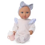 LullaBaby: Lalka NIEMOWLĘ ze smoczkiem, z dodatkowymi ŚPIOSZKAMI i KUBKIEM - obrazek 3