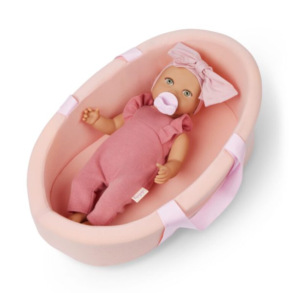 LullaBaby: Lalka NIEMOWLĘ, z miękkim KOSZEM – GONDOLĄ