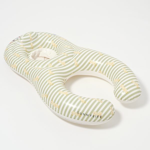 Sunnylife: pływający fotelik dla niemowląt Duck Sage Stripe