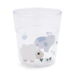 Done by Deer Kubek dla Dziecka Glass L 220ml Tiny Farm Sand - obrazek 3