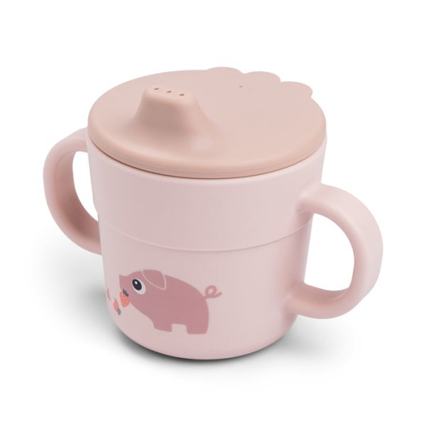 Done by Deer Kubek z Ustnikiem Foodie Tiny Farm Powder
