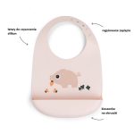 Done by Deer: Śliniak Silikonowy z Kieszonką Świnka Pigee Powder - obrazek 3