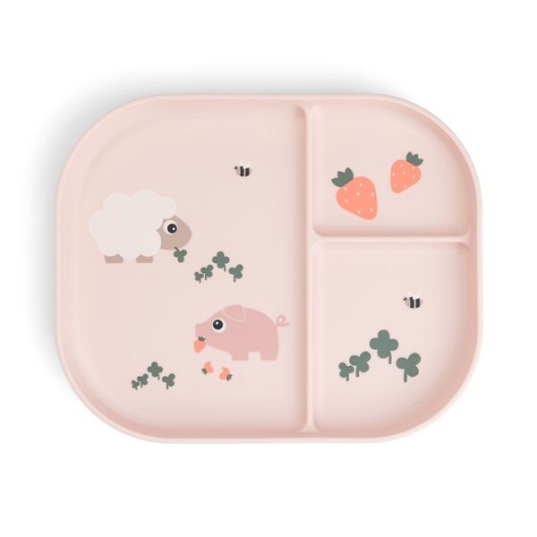 Done by Deer: Talerzyk Dzielony Foodie Tiny Farm Powder