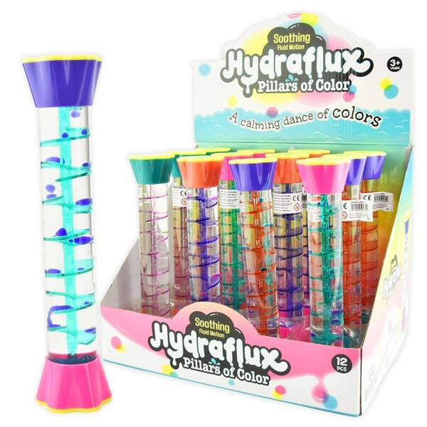 Robetoy: Sensoryczna Klepsydra spirala żelowa timer XL 21 cm