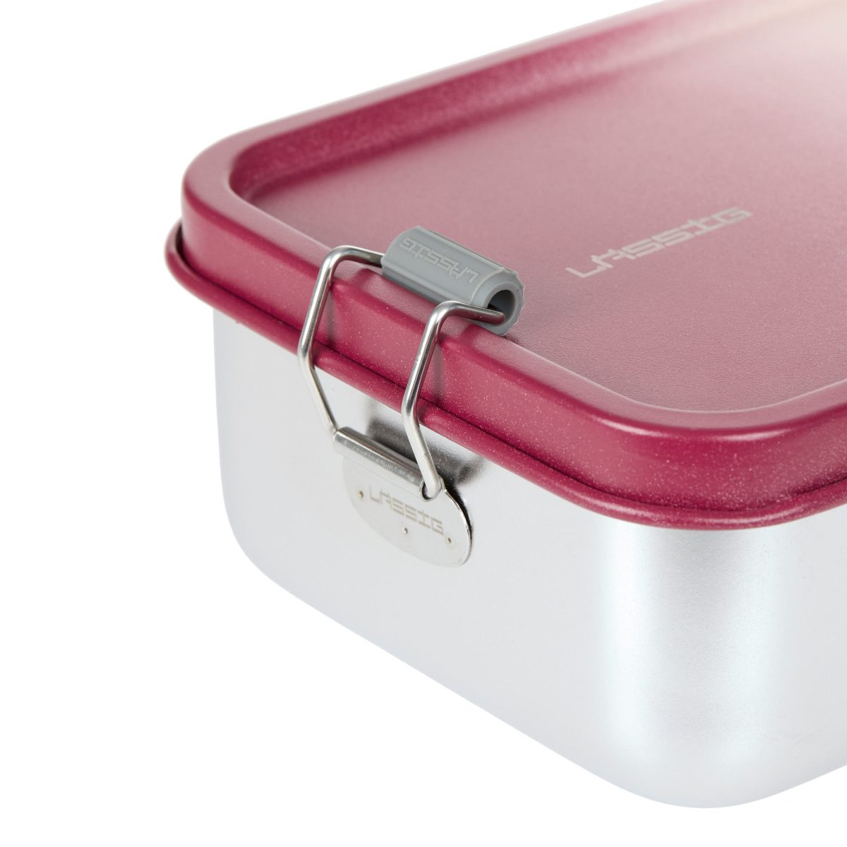 Lassig: Lunchbox ze stali nierdzewnej Unique, berry rose - obrazek 3