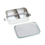 Lassig: Lunchbox ze stali nierdzewnej Unique, olive green - obrazek 5