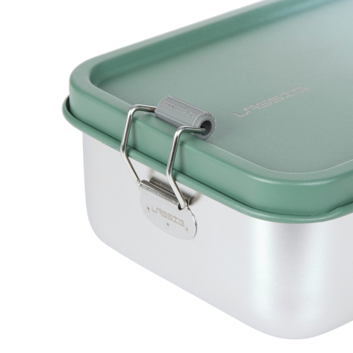 Lassig: Lunchbox ze stali nierdzewnej Unique, olive green - obrazek 3