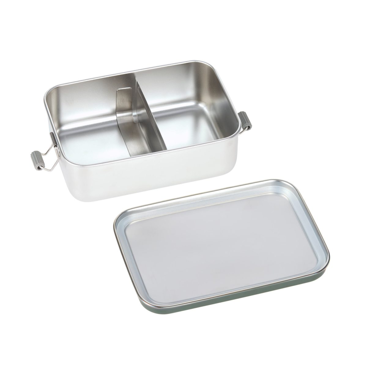Lassig: Lunchbox ze stali nierdzewnej Solid Bold, dark olive - obrazek 4