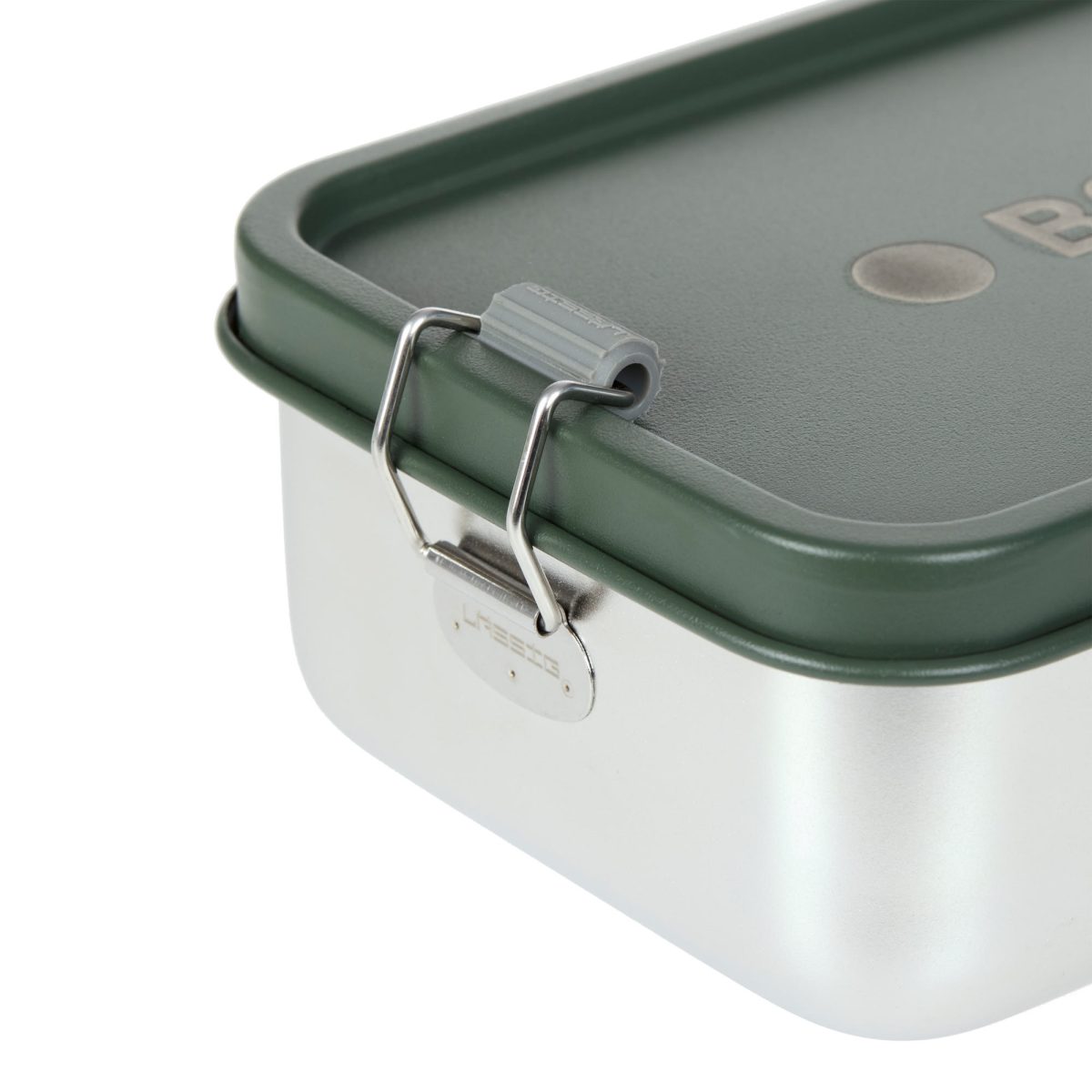 Lassig: Lunchbox ze stali nierdzewnej Solid Bold, dark olive - obrazek 2