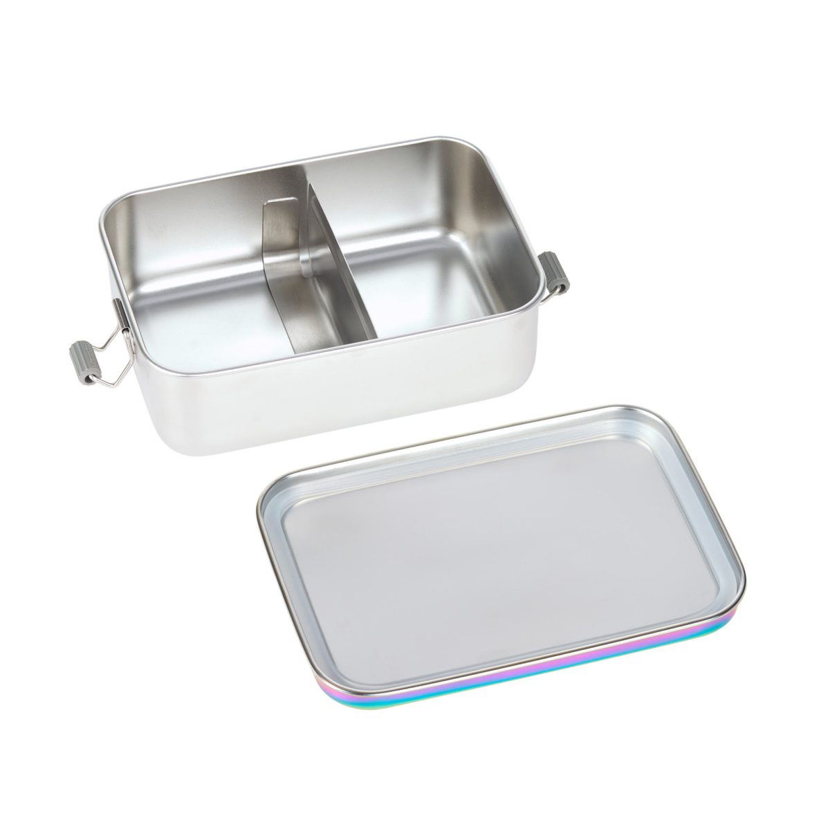 Lassig: Lunchbox ze stali nierdzewnej Solid Bold, rainbow - obrazek 4